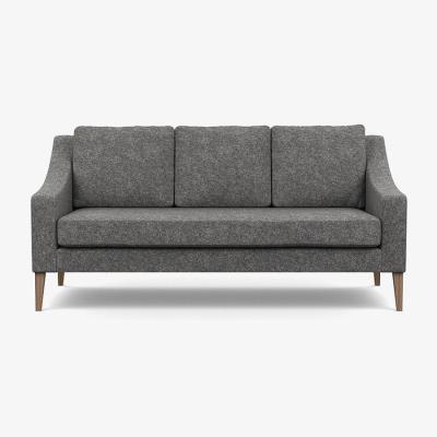 Heal's Heal's Mistral Left Hand Facing Corner Sofa Smart Linen Mix Maroon Natural Feet - Heal's UK Furniture