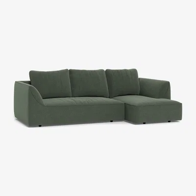 Heal's Heal's Morven Right Hand Facing Corner Chaise Sofa Boucle Fern