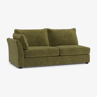 Heal's Heal's Tailor Large Unit Left Hand Facing Boucle Velvet Wilder Natural Beech Feet