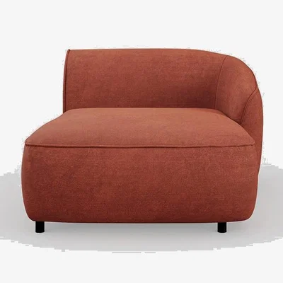 Heal's Heal's Aurelie Chaise Module RHF Smart Luxe Velvet Tawny