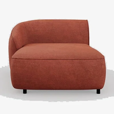 Heal's Heal's Aurelie Chaise Module LHF Smart Luxe Velvet Tawny Tawny