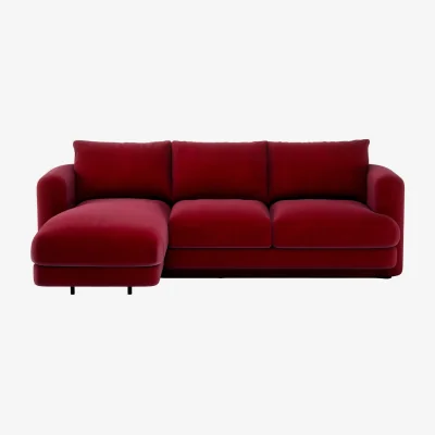 Heal's Heal's Rafi Left Hand Facing Chaise Sofa Loop Twill Midnight