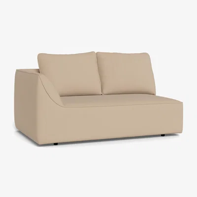 Heal's Heal's Morven Left Hand Facing 2 Seater Unit Capelo Linen-Cotton Bamboo Black Feet