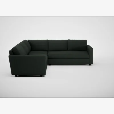 Heal's Heal's Nimbus II Corner Sofa Boucle Fern Black Feet