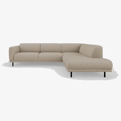 Heal's Heal's Harri 3 Seater Right Hand Facing Open End Sofa Broadweave Putty