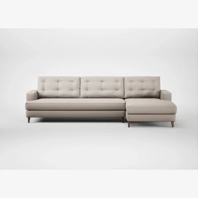 Heal's Heal's Mistral Right Hand Facing Chaise Sofa Capelo Linen-Cotton Sesame Natural Feet