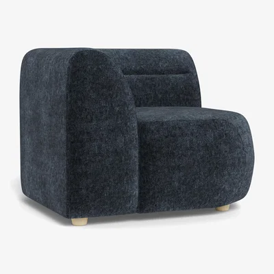 Heal's Heal's Lilli Connecting Corner Unit Boucle Velvet Space Natural Beech Feet