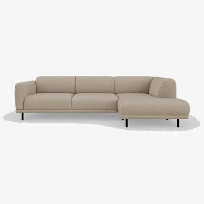 Heal's Heal's Harri 3 Seater Right Hand Facing Chaise Sofa Broadweave Putty