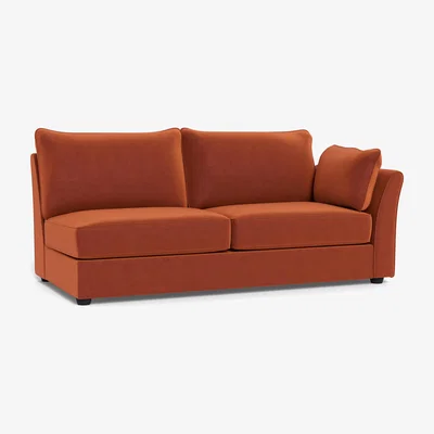 Heal's Heal's Tailor Large Corner Unit Right Hand Facing Velvet Russet Natural Feet