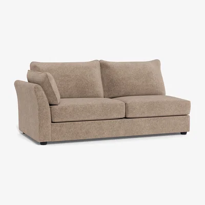 Heal's Heal's Tailor Large Unit Left Hand Facing Boucle Velvet Rocky Natural Beech Feet