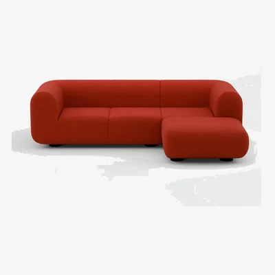 Heal's Tom Dixon Plump Corner Sofa Config 5 Hero 0552 Black Legs