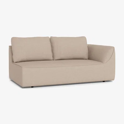 Heal's Heal's Morven Right Hand Facing 3 Seater Unit Boucle Tweed Pearl Black Feet
