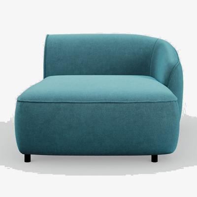 Heal's Heal's Aurelie Chaise Module RHF Smart Luxe Velvet Airforce Blue