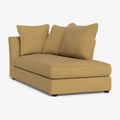 Heal's Heal's Tailor Chaise Right Hand Facing Boucle Tweed Citrine Black Beech Feet