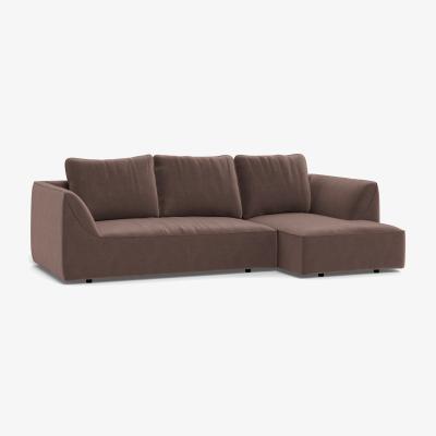 Heal's Heal's Morven Right Hand Facing Corner Chaise Sofa Velvet Mink