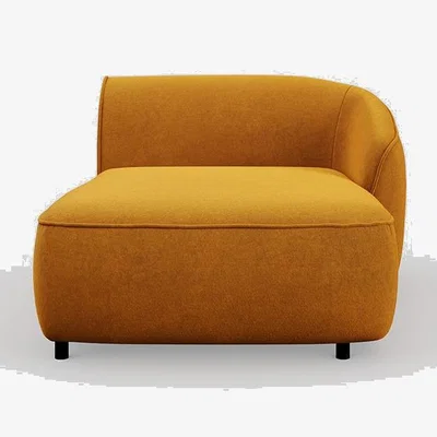 Heal's Heal's Aurelie Chaise Module RHF Smart Luxe Velvet Cognac Smart Luxe Velvet Cognac