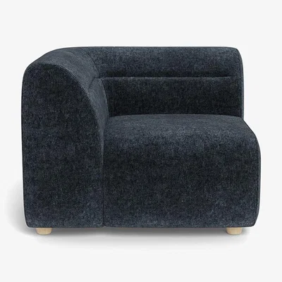 Heal's Heal's Lilli Corner Unit Left Module Boucle Velvet Space Natural Beech Feet