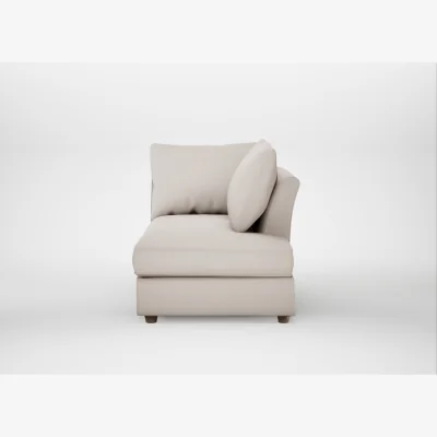 Heal's Heal's Tailor Right Hand Facing Chaise Unit Capelo Linen-Cotton Sesame Natural Feet