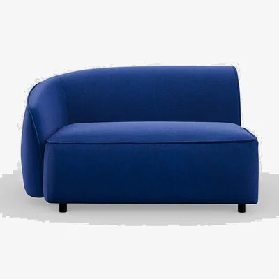 Heal's Heal's Aurelie Large Corner Module LHF Smart Luxe Velvet Azure