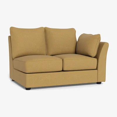 Heal's Heal's Tailor Double Unit Right Hand Facing Boucle Tweed Citrine Natural Beech Feet