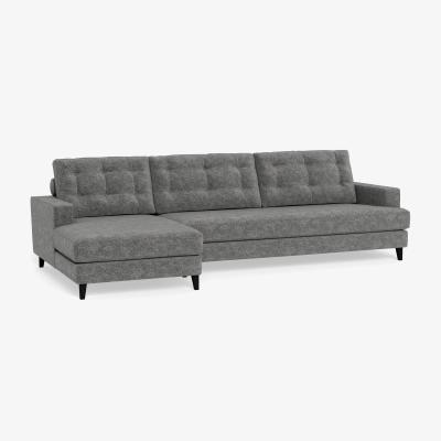 Heal's Heal's Mistral LHF Corner Sofa Melton Wool Shale Black