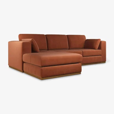 John Lewis John Lewis + Swoon Rubik Grand 4 Seater LHF Chaise End Sofa, Dark Leg