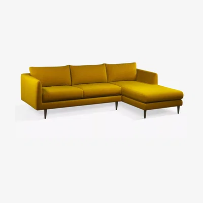 John Lewis John Lewis + Swoon Latimer Large 3 Seater RHF Chaise End Sofa, Dark Leg