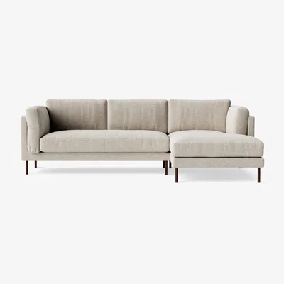 John Lewis Swoon Munich Grand 4 Seater RHF Chaise End Sofa, Dark Leg