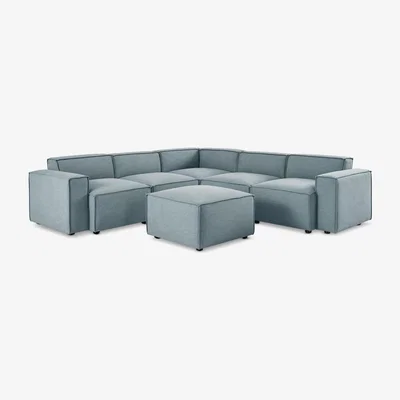 John Lewis Swyft Model 03 5 Seater Corner Sofa with Ottoman