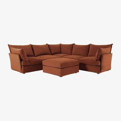 John Lewis Swyft Model 06 Corner Sofa with Ottoman