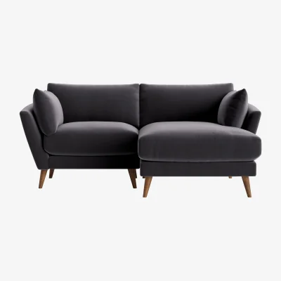 Loaf Groover Chaise, Large Right Hand (Wire Wool Clever Velvet)