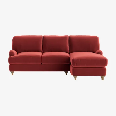 Loaf Jonesy Chaise Sofa, Large Right Hand (Rocking Horse Clever Velvet)