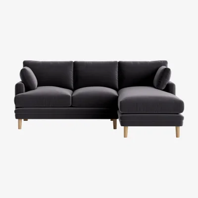Loaf Squisharoo Chaise Sofa, Large Right Hand (Wire Wool Clever Velvet)