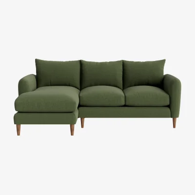 Loaf Squishmeister Chaise Sofa - Large Left Hand - Clever Linen - Battered Shed