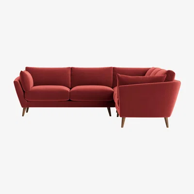 Loaf Groover Corner Sofa in Even Sided in Rocking Horse Clever Velvet