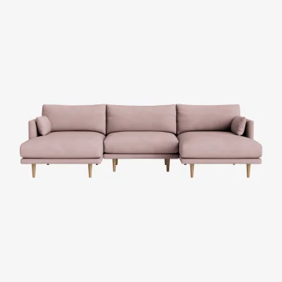 Loaf Jeffers Chaise Sofa, Udoch (Pressed Petals Clever Cotton)