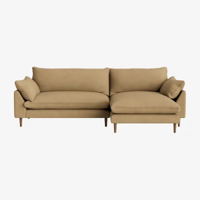 Loaf Slow Riser Chaise, Extra Large Right Hand (French Mustard Clever Cotton)