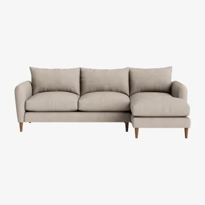 Loaf Squishmeister Chaise Sofa, Extra Large Right Hand (Flying Doves Clever Cotton)