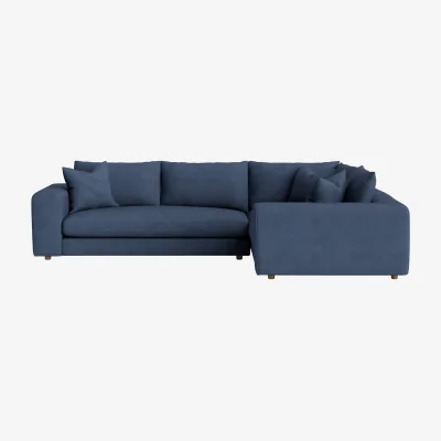 Loaf Big Easy Corner Sofa, Large Right Hand (Sloe Berry Bush Clever Cotton)