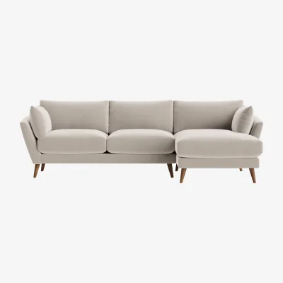 Loaf Groover Chaise, Extra Large Right Hand (Warm Dough Clever Velvet)