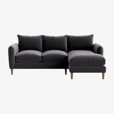Loaf Squishmeister Chaise Sofa, Large Right Hand (Wire Wool Clever Velvet)