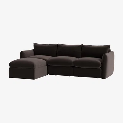 Loaf Pillow Nap Modular Chaise Sofa
