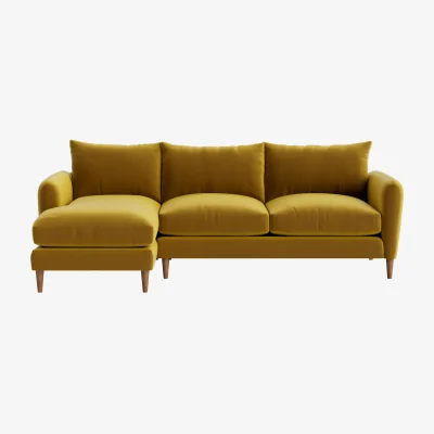 Loaf Squishmeister Chaise Sofa, Extra Large Left Hand (Honey Pot Clever Velvet)