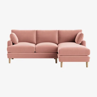Loaf Squisharoo Chaise Sofa, Large Right Hand (Flushed Cheek Clever Velvet)