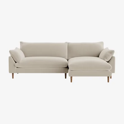 Loaf Slow Riser Chaise, Extra Large Right Hand (Blotting Paper Clever Velvet)