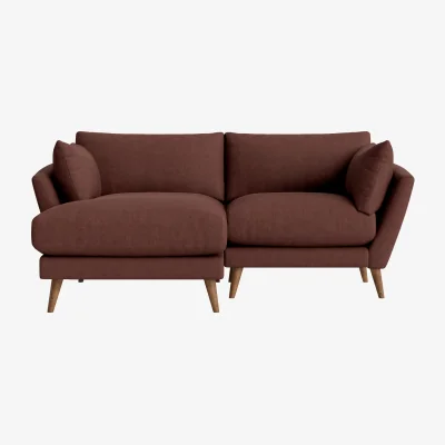 Loaf Groover Chaise, Large Left Hand (Mulberry Wine Clever Linen)