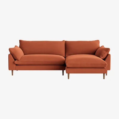 Loaf Slow Riser Chaise, Extra Large Right Hand (Marmalade Clever Linen)