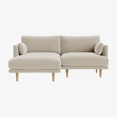 Loaf Jeffers Chaise Sofa, Large Left Hand (Blotting Paper Clever Velvet)