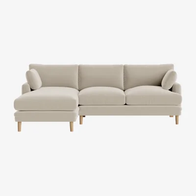 Loaf Squisharoo Chaise Sofa, Extra Large Left Hand (Blotting Paper Clever Velvet)