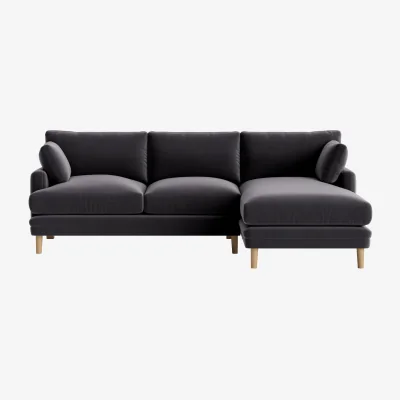 Loaf Squisharoo Chaise Sofa, Extra Large Right Hand (Wire Wool Clever Velvet)